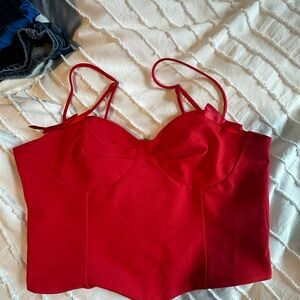 Papermoon Red Crop Top